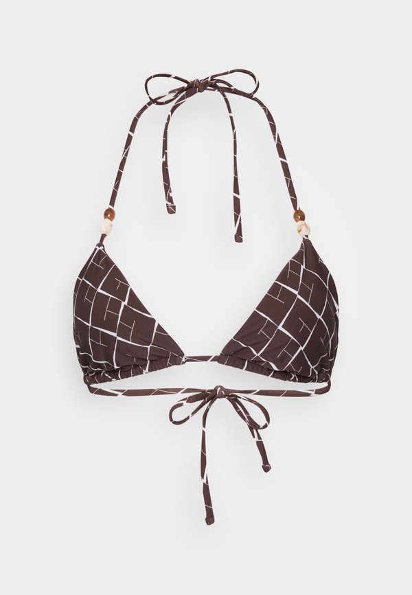 Abercrombie & Fitch Beaded Halter String Triangle Bikini Top