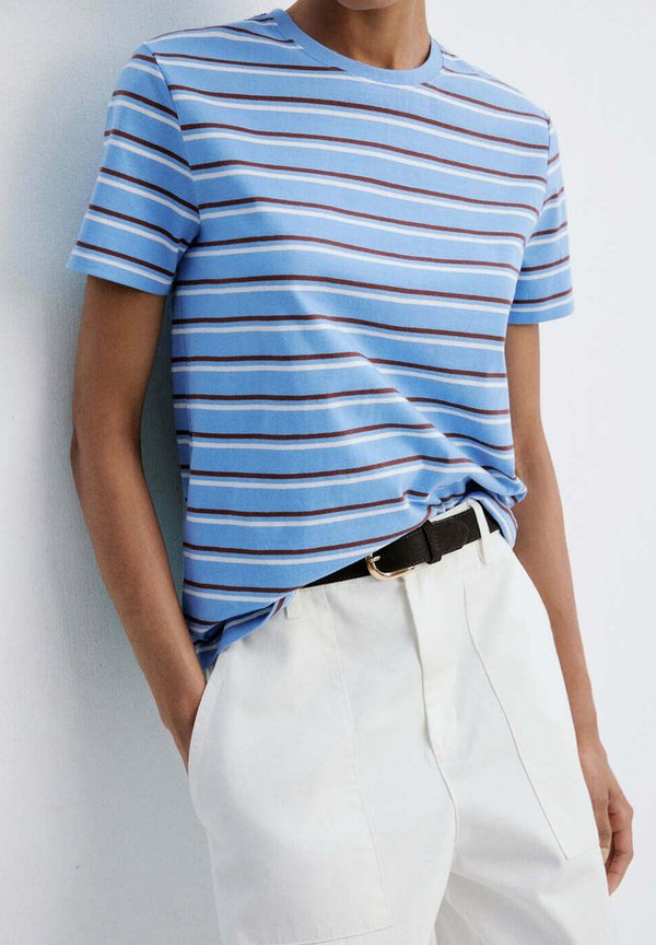 Mango ADULT - Print T-shirt - blue