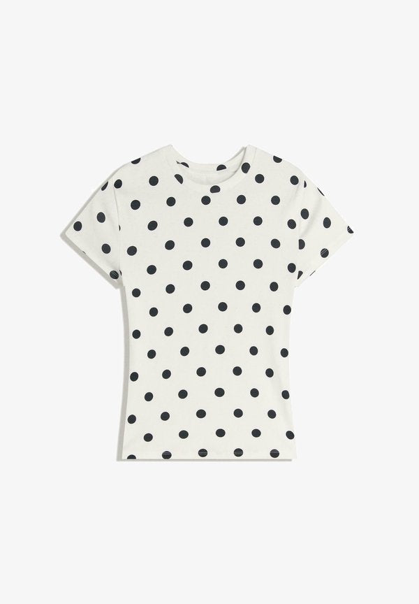Bershka Basic T-shirt - mottled black