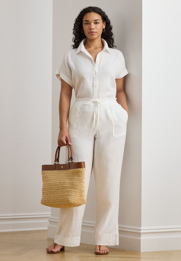 Lauren Ralph Lauren Woman LINEN DRAWCORD PANT