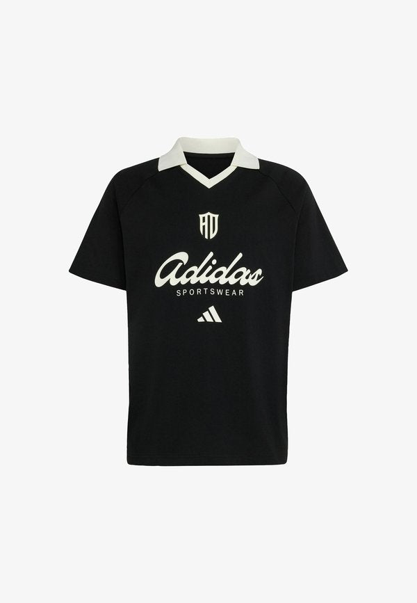 adidas Sportswear ADIDAS SPORTSWEAR LUX TIRO SCRIPT GRAPHIC POLO T-SHIRT - Polo shirt - black/off white