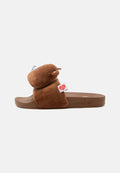 adidas Originals ADILETTE - Slippers - dusky bronze/footwear white/preloved brown