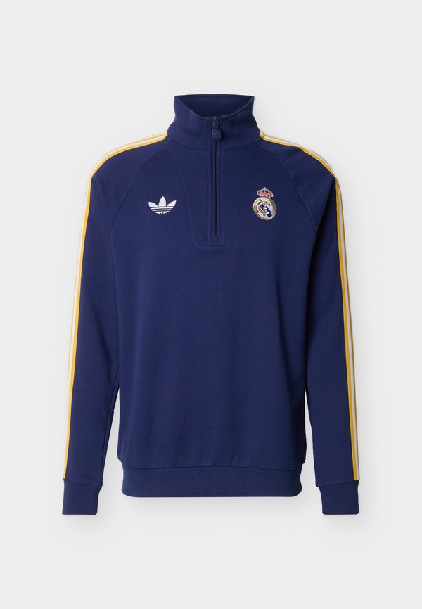 adidas Originals REAL MADRID HALF ZIP - Club wear - dark blue