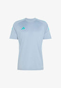 adidas Performance TIRO 26 ESSENTIALS - Sports T-shirt - halo silver   mint rush   white