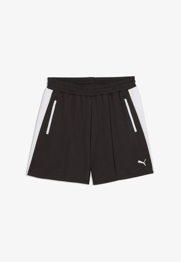 Puma T7 RELAXED PINTUCK SHORTS 4’ - Tracksuit bottoms - puma black