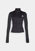 adidas Performance WORKOUT ESSENTIALS 3 STRIPES ZIP THROUGH - Training jacket - black/white