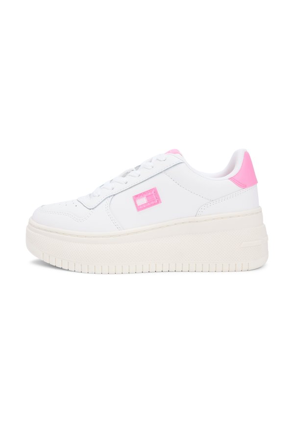 Tommy Jeans FINE CLEAT PLATFORM BASKETBALL TRAINERS WITH LEATHER