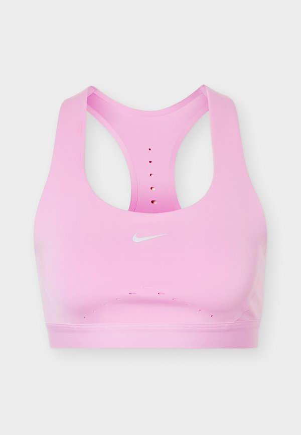 Nike Performance SWIFT BRA - High support sports bra - light magenta/silver-coloured