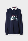 Tommy Jeans LOGO EMBROIDERY JERSEY OVERSIZED RUGBY SHIRT