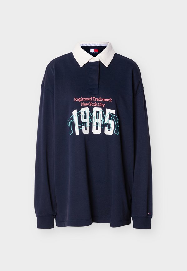 Tommy Jeans LOGO EMBROIDERY JERSEY OVERSIZED RUGBY SHIRT