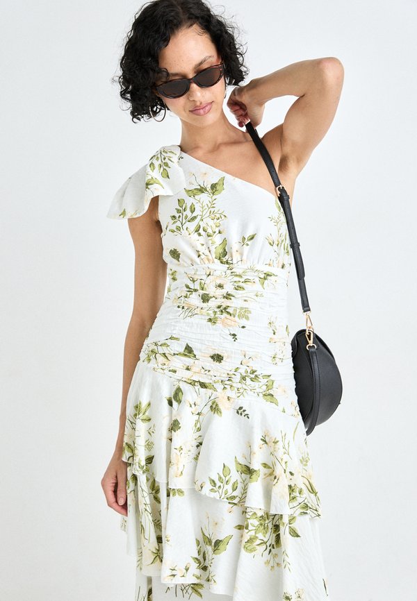 VILA VILINE ONE SHOULDER ANKLE DRESS