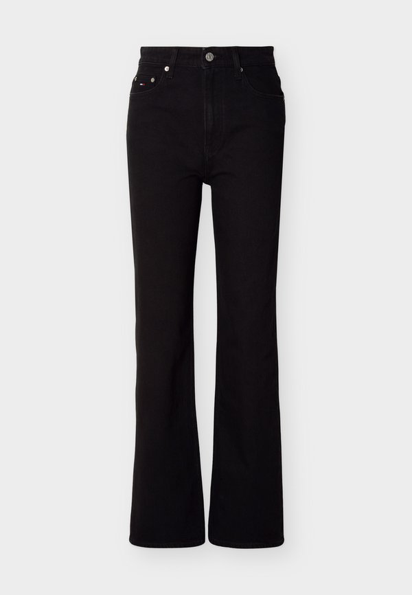 Tommy Jeans HIGH RISE SLIM STRAIGHT LEG BLACK JEANS