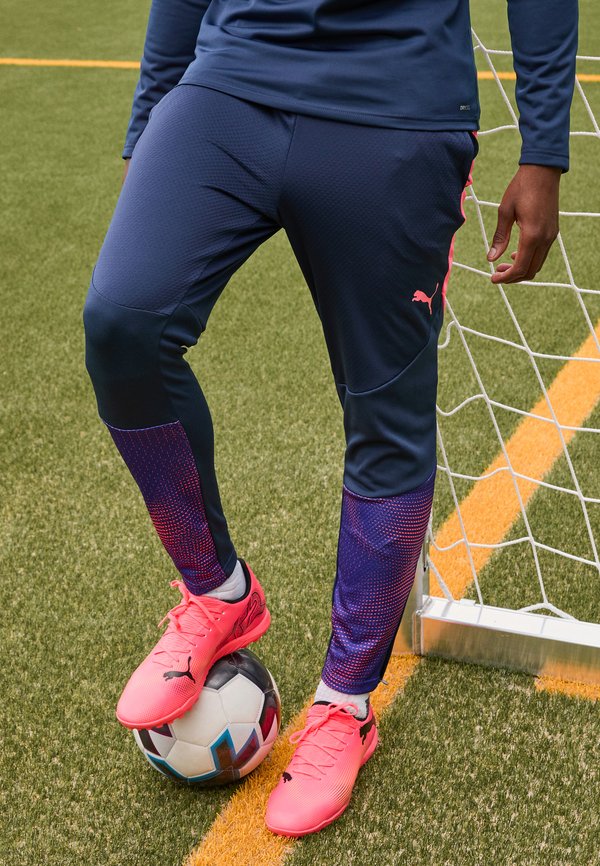 Puma INDIVIDUALFINAL TRAINING PANTS - Tracksuit bottoms - club navy/dark amethyst