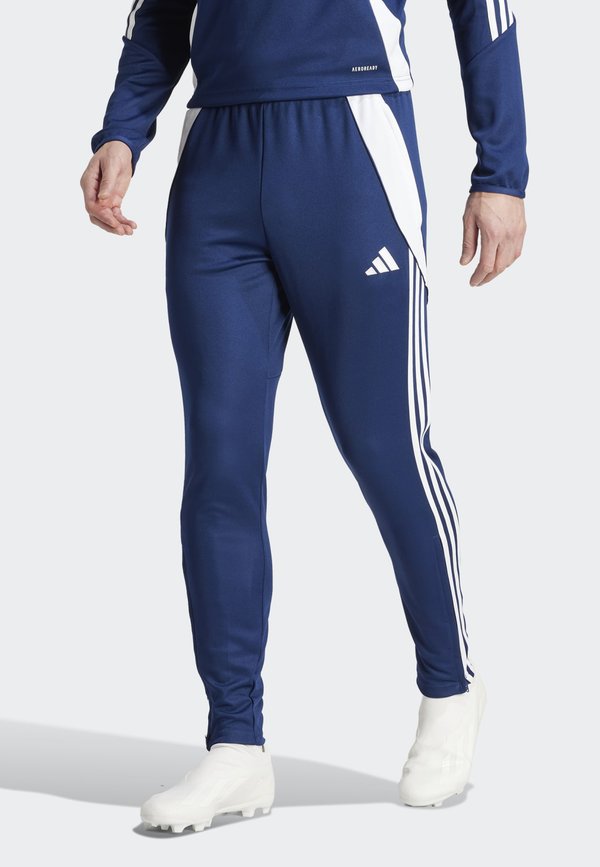 adidas Performance TIRO24 TRAINING PANT REGULAR - Tracksuit bottoms - team navy blue white