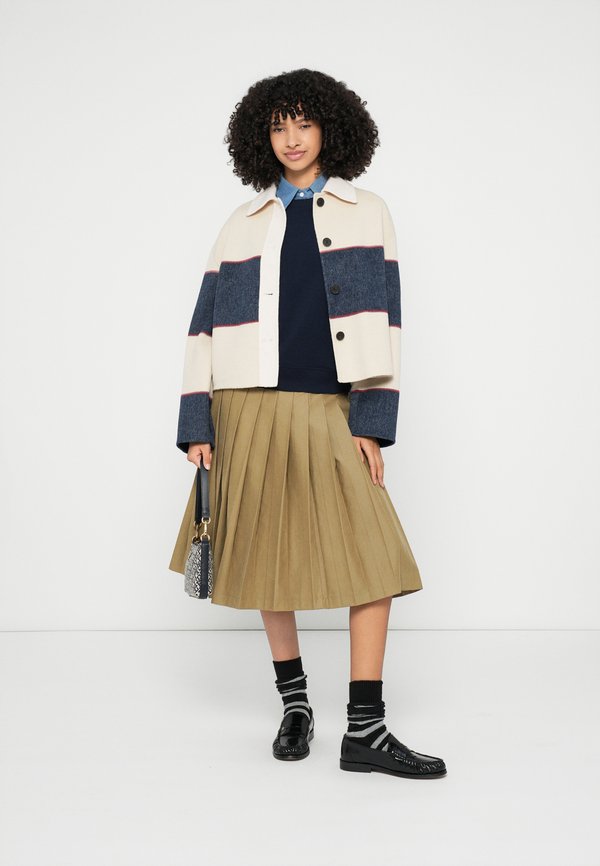 Tommy Hilfiger OVERSIZED WOOL BLEND RUGBY CROPPED JACKET