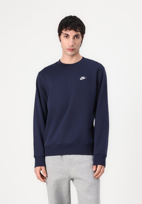 Nike Sportswear CLUB CREW - Sweatshirt - obsidian white