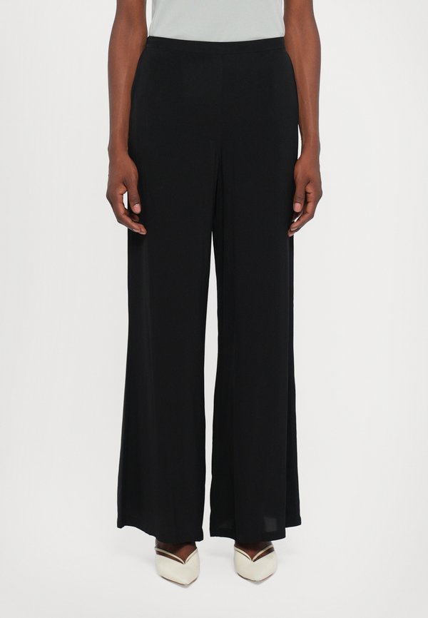 ADRIANA DEGREAS SOLID WIDE LEG PANTS