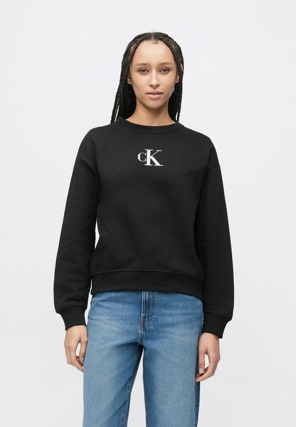 Calvin Klein Jeans CLASSIC FOIL - Sweatshirt - black