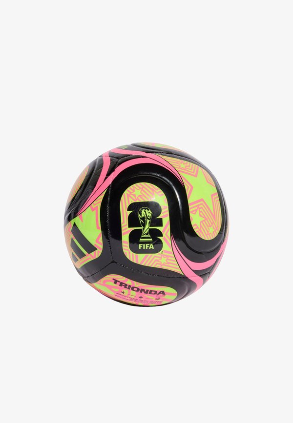 adidas Performance WORLD CUP 26 TRIONDA CLUB BALL - Football - black   lucid lemon   lucid pink