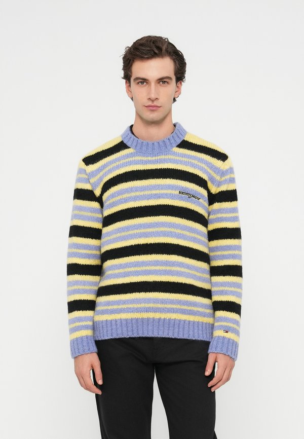 Tommy Jeans LOGO EMBROIDERY STRIPE JUMPER WITH ALPACA