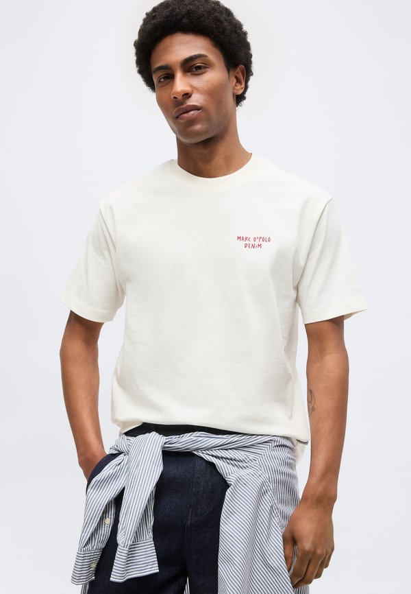 Marc O'Polo DENIM CRAYFISH CAPSULE T-SHIRT, BACKPRINT, RELAXED FIT