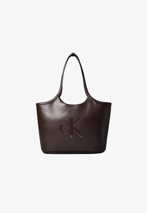 Calvin Klein BOLD - Tote bag - dark brown
