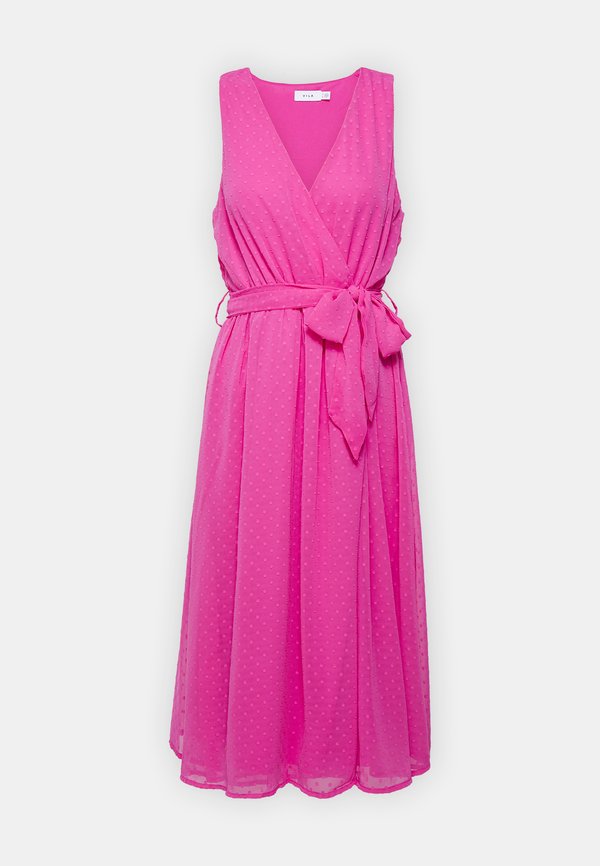 VILA VIMALIANA V NECK MIDI DRESS