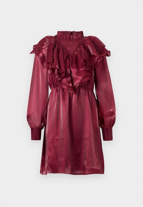 YAS YASELOISE SHINY RUFFLE DRESS