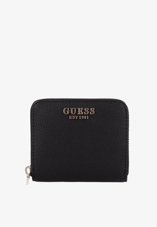 Guess LAUREL SMALL ZIP AROUND - Wallet - black