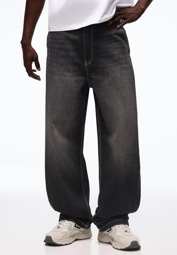 Bershka SKATER - Relaxed fit jeans - black