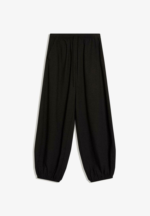 Bershka RUSTIC BLOOMER - Trousers - black