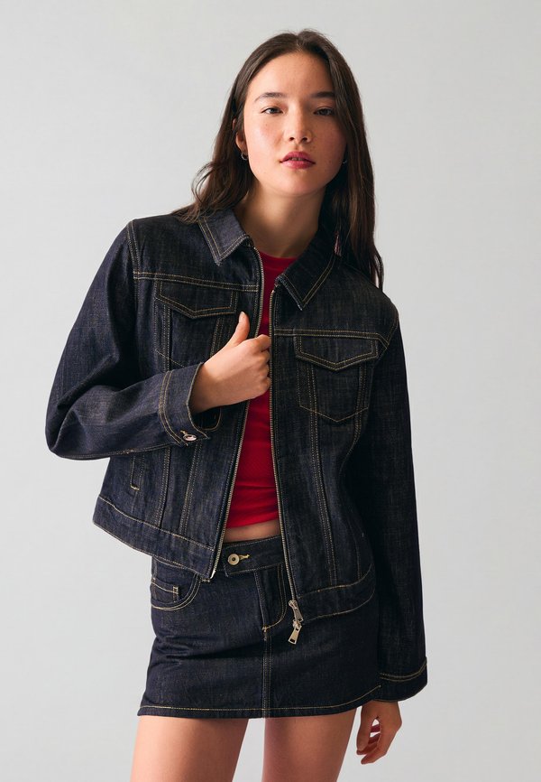 Bershka Denim jacket - royal blue