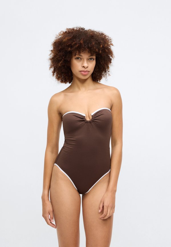 Seafolly BEACH BOUND RING FRONT BANDEAU ONE PIECE