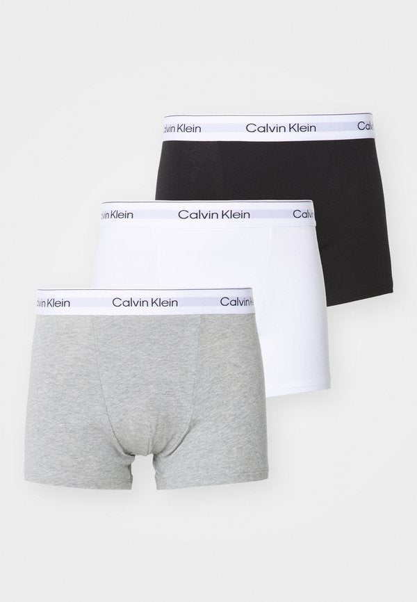 Calvin Klein Underwear 3 PACK - Trunks - black/white/grey heather