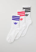 adidas Originals 3S CREW S UNISEX 3PACK - Socks - white/lucid red/lucid blue