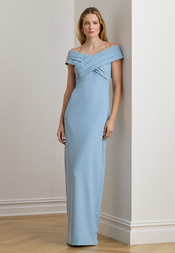 Lauren Ralph Lauren CREPE OFF-THE-SHOULDER GOWN