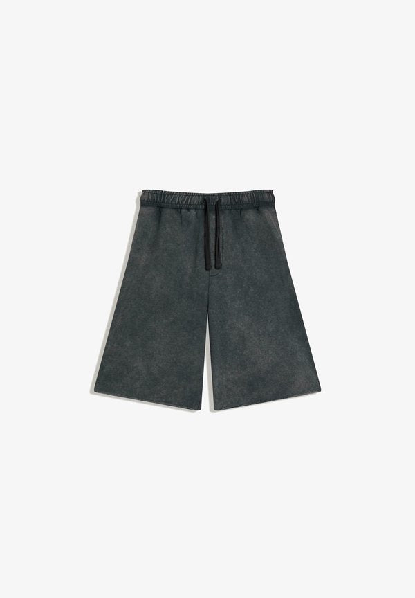 Bershka RAW EDGE JOGGER BERMUDA SHORTS - Tracksuit bottoms - dark grey
