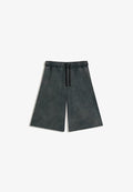 Bershka RAW EDGE JOGGER BERMUDA SHORTS - Tracksuit bottoms - dark grey