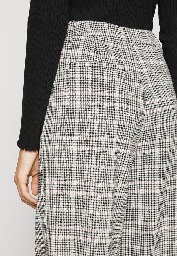TOM TAILOR DENIM CHECK WIDE LEG PANT