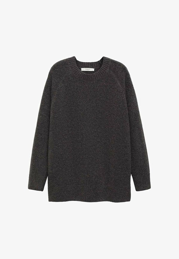Mango ROUND-NECK - Jumper - anthracite