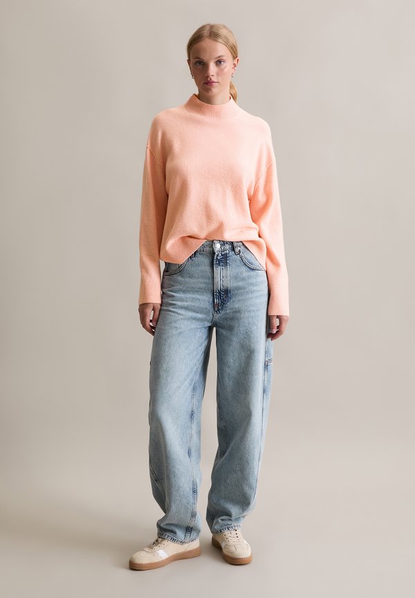 Marc O'Polo DENIM KNIT PULLOVER, LONGSLEEVE, MOCK NECK