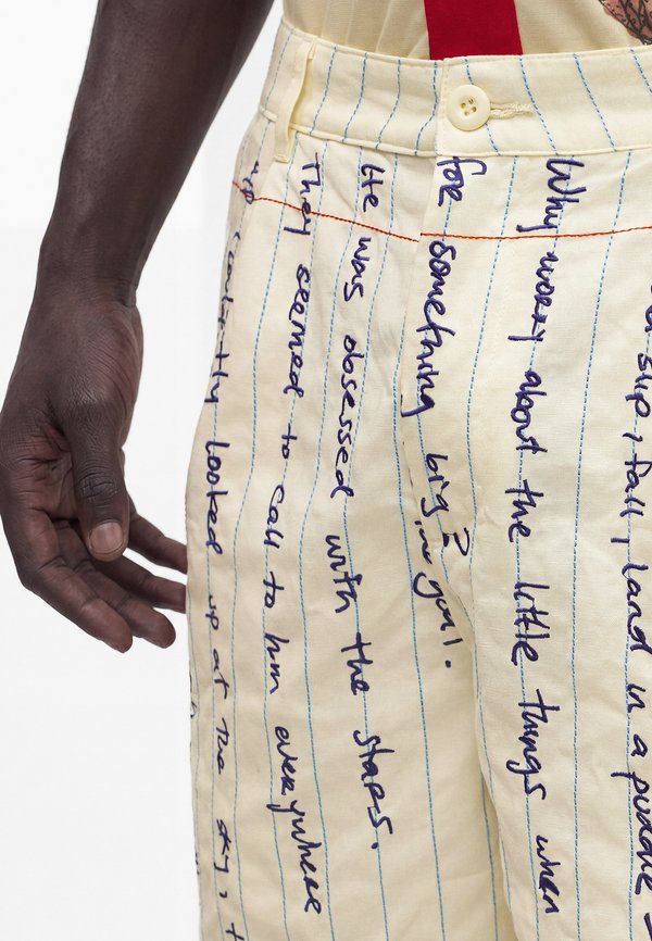 Kidsuper PAPER HANDWRITING PLEATED