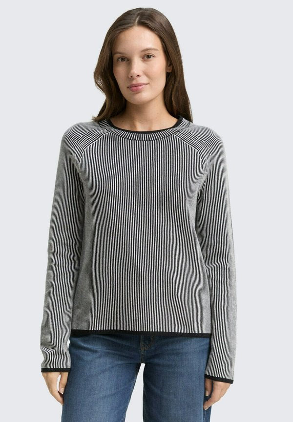TOM TAILOR PULLOVER MIT RUNDHALSAUSSCHNITT