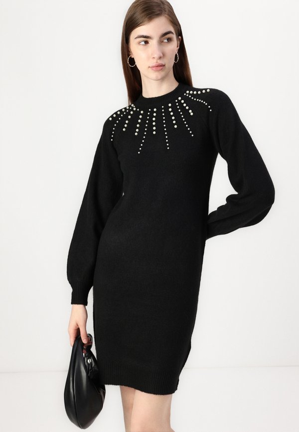 VILA VILINNEA O NECK PEARL DRESS