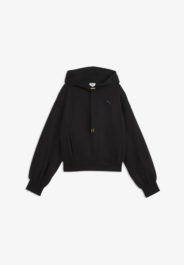 Puma HER RELAXED FLEECE HOODIE - Hoodie - black