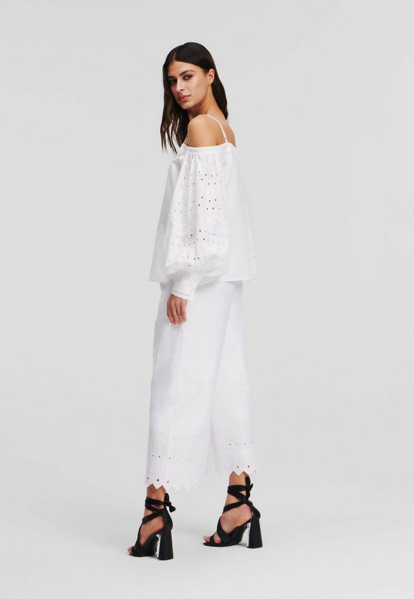 KARL LAGERFELD OFF SHOULDER EMBROIDERY