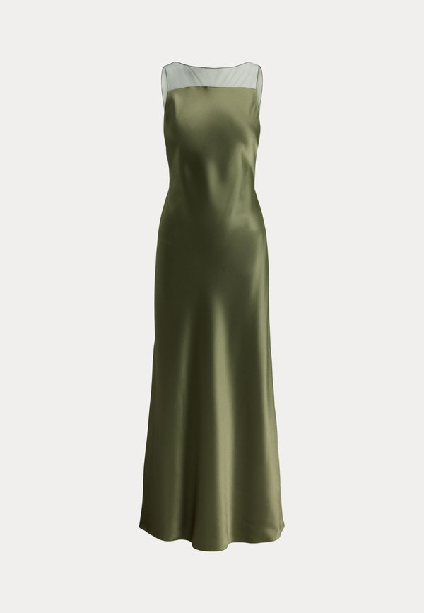 Polo Ralph Lauren SHEER-PANEL SATIN DRESS