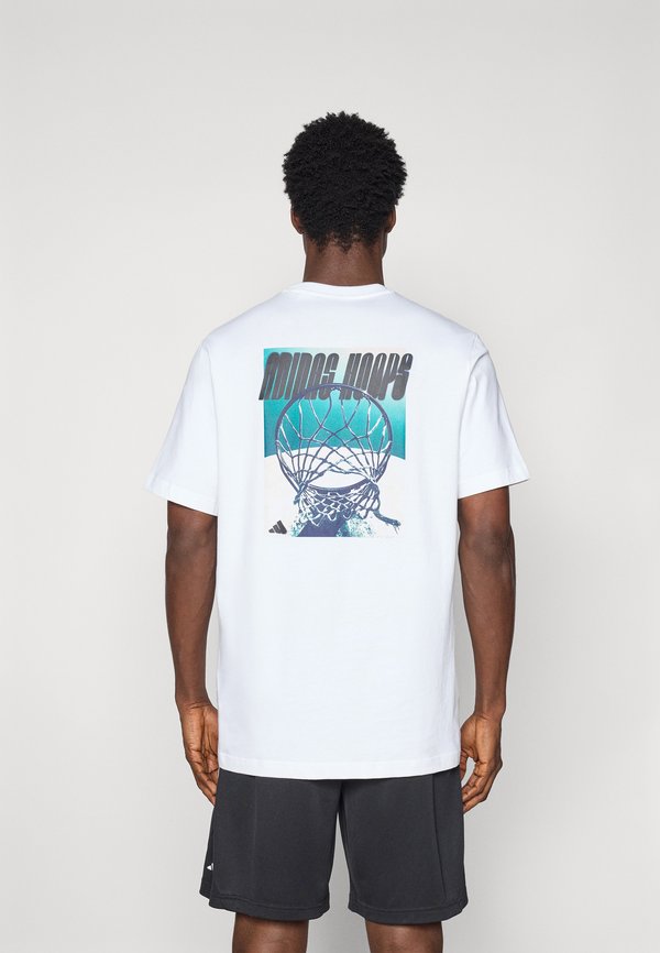 adidas Performance HD NOVELTY T 1 - Print T-shirt - white/black