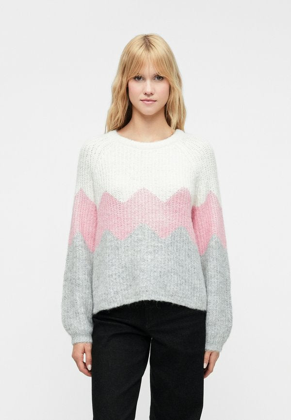 ONLY ONLMAE LIFE ZIGZAG O NECK