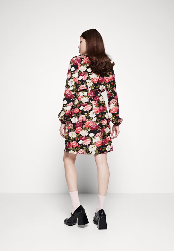 VILA VIFLORA V NECK BELT DRESS